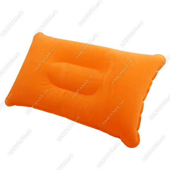 تصویر از بالش بادی تخت رنگ نارنجی